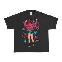 Pigment Black western pink with stars and cowgirl Urban Heavy Tee - texasbilliewilder