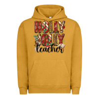 Pigment Peanut Butter holly jolly teacher Urban Hoodie - MaliasSmallBusiness