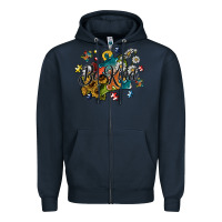 Navy be kind Zipper Hoodie - SublimationCraftShop