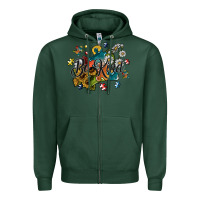 Sports Green be kind Zipper Hoodie - SublimationCraftShop