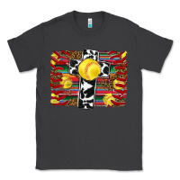 Smoke softball cross serape leopard background Classic Tee - RanaPortraitStore