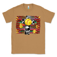 Toasted Coconut softball cross serape leopard background Classic Tee - RanaPortraitStore