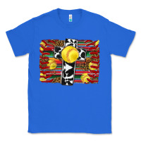 True Royal softball cross serape leopard background Classic Tee - RanaPortraitStore