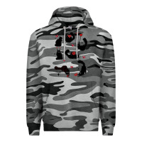 Slate Camo valentine cat Premium Hoodie - MaliasSmallBusiness