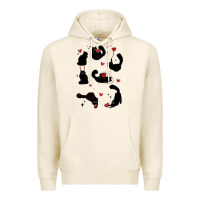 Tofu valentine cat Premium Hoodie - MaliasSmallBusiness