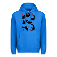 True Royal valentine cat Premium Hoodie - MaliasSmallBusiness