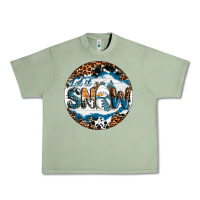 Oil Green Let It Snow Urban Heavy Tee - RanaPortraitStore