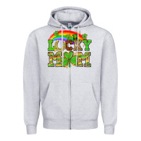 Heather Grey One lucky mom St. Patricks Day Zipper Hoodie - Neo Western