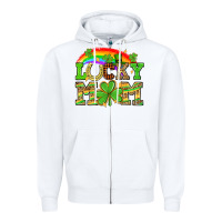 One Lucky Mom St. Patricks Day Zipper Hoodie | Teevron