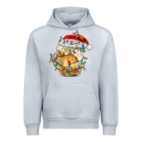 Heather Grey christmas beer Urban Hoodie - MaliasSmallBusiness