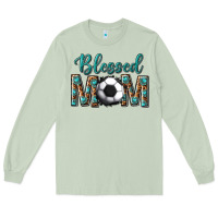 Matcha western blessed mom with soccer Long Sleeve Tee - texasbilliewilder