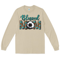 Mushroom western blessed mom with soccer Long Sleeve Tee - texasbilliewilder