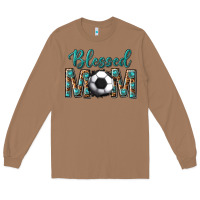 Toasted Coconut western blessed mom with soccer Long Sleeve Tee - texasbilliewilder