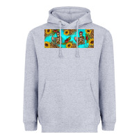 Heather Grey skeleton coffee and coffee plants 11 oz Heavyweight Hoodie - Artiststas