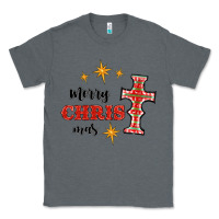 Charcoal Heather merry christmas cross Classic Tee - RanaPortraitStore