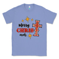 Colony Blue merry christmas cross Classic Tee - RanaPortraitStore