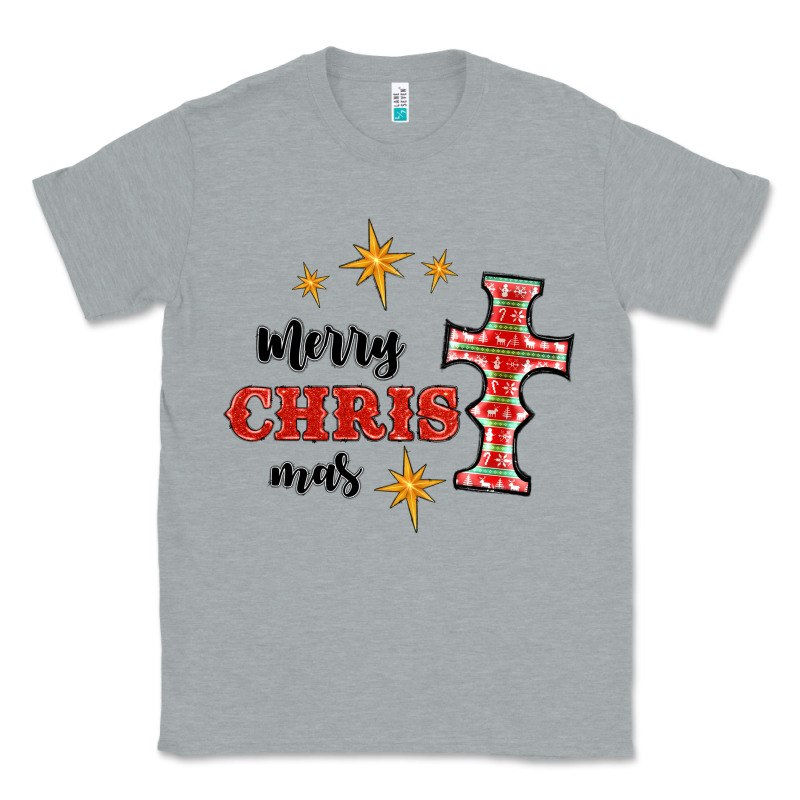 Merry Christmas Cross Classic Tee by RanaPortraitStore | Teevron