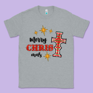 Merry Christmas Cross Classic Tee Designed By Ranaportraitstore