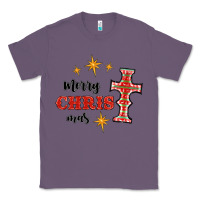Lavender merry christmas cross Classic Tee - RanaPortraitStore
