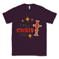 Plum merry christmas cross Classic Tee - RanaPortraitStore