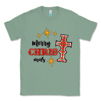 Sage merry christmas cross Classic Tee - RanaPortraitStore