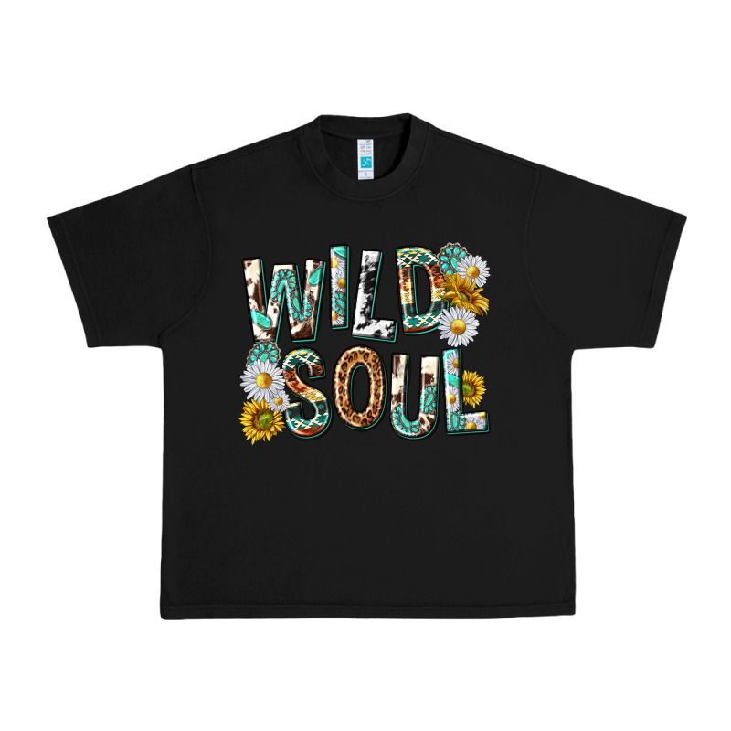 Western Wild Soul With Sunflowers Urban Heavy Tee by texasbilliewilder | Teevron