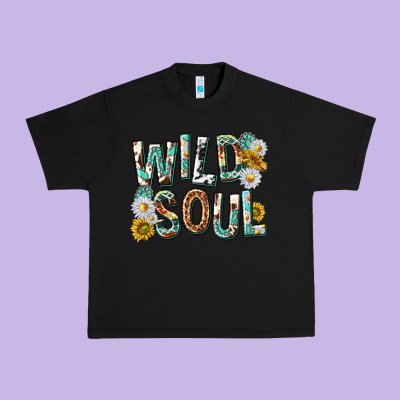 Urban Heavy Tee western wild soul with sunflowers