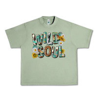 Oil Green western wild soul with sunflowers Urban Heavy Tee - texasbilliewilder