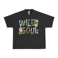 Pigment Black western wild soul with sunflowers Urban Heavy Tee - texasbilliewilder