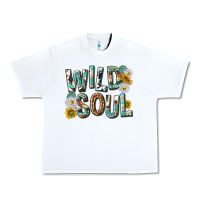 White western wild soul with sunflowers Urban Heavy Tee - texasbilliewilder