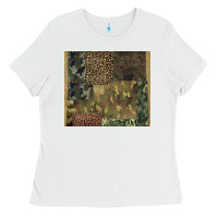 White camouflage leopard patches Ladies Tee - BarkalooDesign