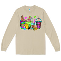 Mushroom nail art coffee cups Long Sleeve Tee - Zillion Design Studio