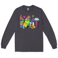 Smoke nail art coffee cups Long Sleeve Tee - Zillion Design Studio