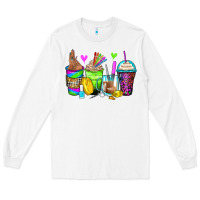 Nail Art Coffee Cups Long Sleeve Tee | Teevron