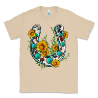 Mushroom cowhide sunflower horseshoe Classic Tee - Zillion Design Studio