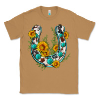 Toasted Coconut cowhide sunflower horseshoe Classic Tee - Zillion Design Studio