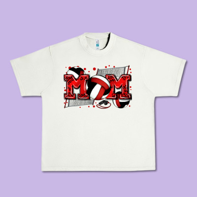Mom Volleyball Urban Heavy Tee Designed By Zillion Design Studio