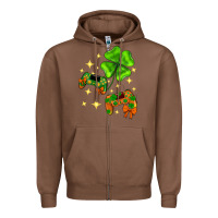 Chestnut St. Patrick's Day with game control and clover Zipper Hoodie - Neo Western
