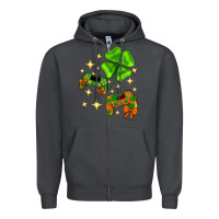 Smoke St. Patrick's Day with game control and clover Zipper Hoodie - Neo Western