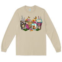 Mushroom floral coffee cups Long Sleeve Tee - Zillion Design Studio