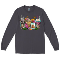 Smoke floral coffee cups Long Sleeve Tee - Zillion Design Studio