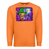 Carrot highland cow halloween Premium Sweatshirt - JahusDesignShop