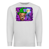 Dove Grey highland cow halloween Premium Sweatshirt - JahusDesignShop