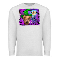 Oatmeal Heather highland cow halloween Premium Sweatshirt - JahusDesignShop