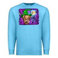 Ocean Blue highland cow halloween Premium Sweatshirt - JahusDesignShop