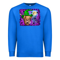 True Royal highland cow halloween Premium Sweatshirt - JahusDesignShop
