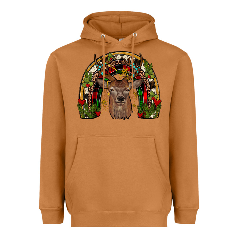 Deer Rainbow Heavyweight Hoodie by JahusDesignShop | Teevron