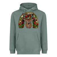 Sage deer rainbow Heavyweight Hoodie - JahusDesignShop