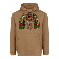 Toasted Coconut deer rainbow Heavyweight Hoodie - JahusDesignShop