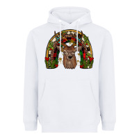 White deer rainbow Heavyweight Hoodie - JahusDesignShop
